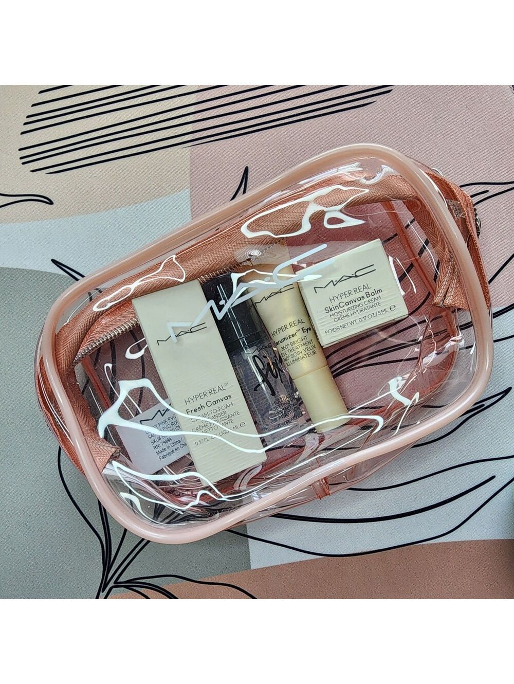 MAC Hyper Real SkinCanvas Balm, Eye Cream, Cleanser & Fix+ Minis Gift Set